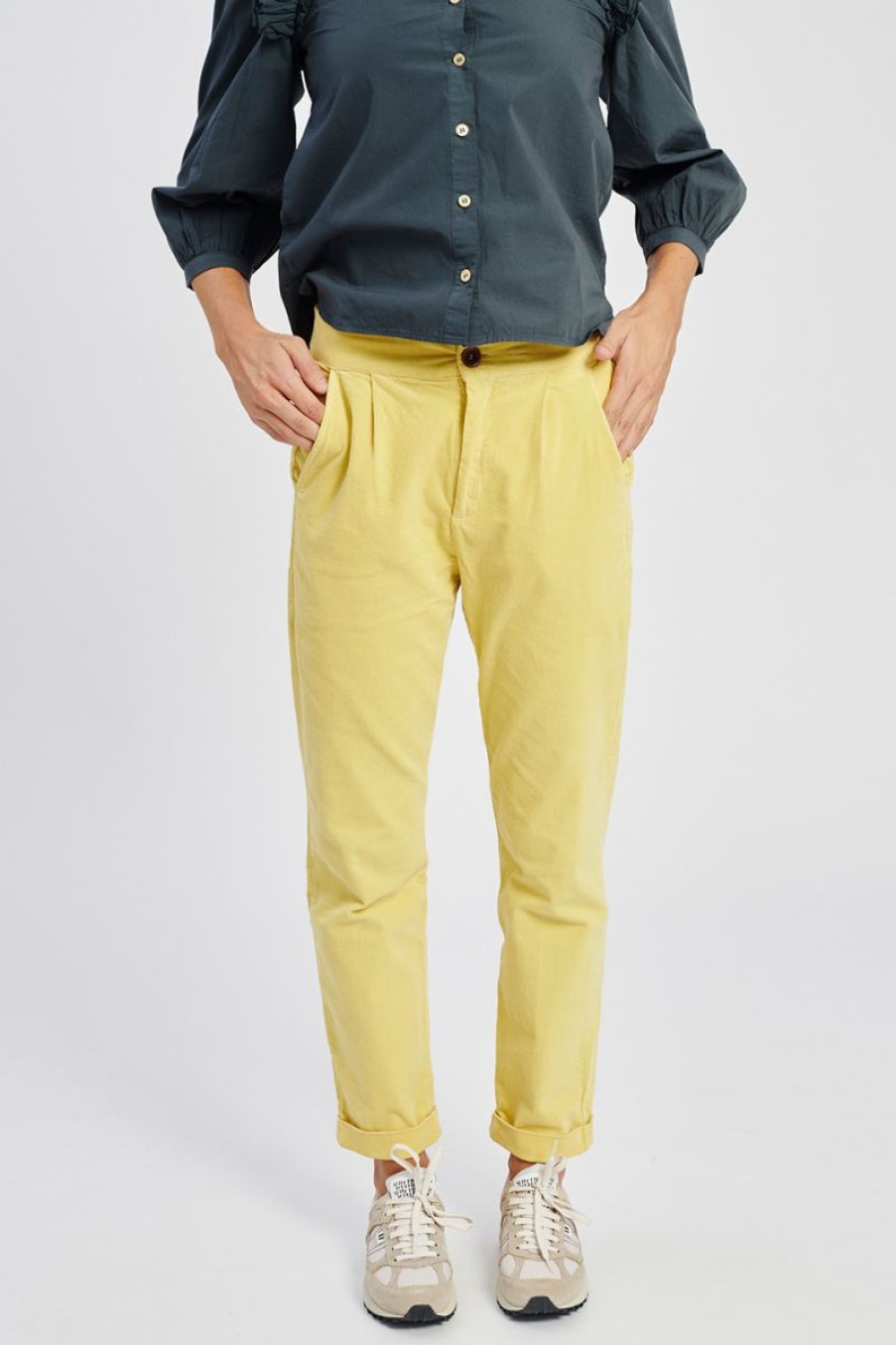 Women Beatriz Furest Trousers & Skirts | Charly Yellow