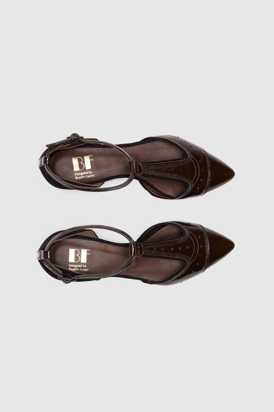 Women Beatriz Furest Flat Shoes | Punky Dark Brown