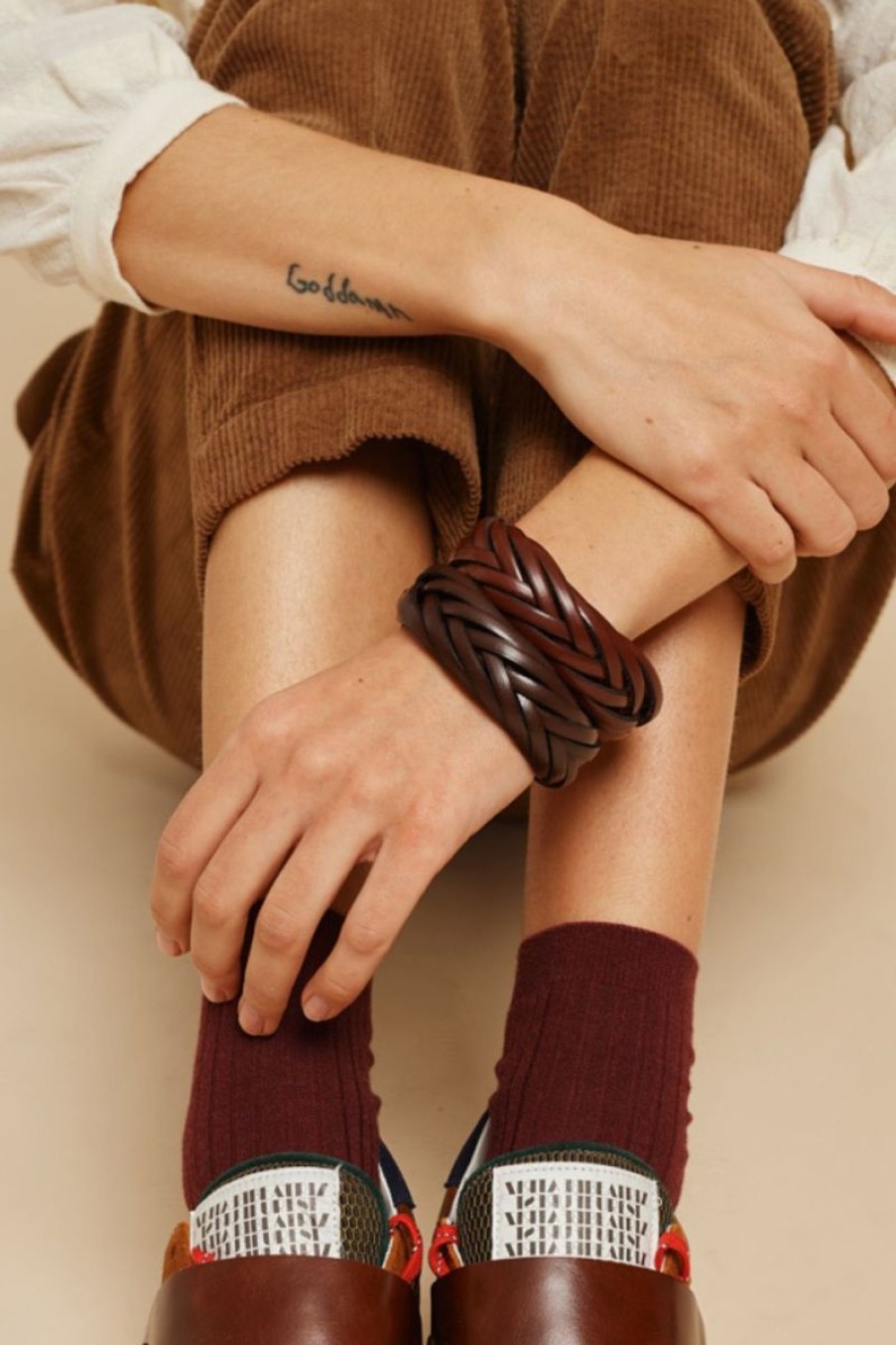 Women Beatriz Furest Leather Bracelet | Thin Braid Bracelet Testa